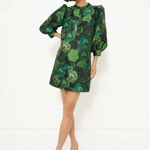 Tuckernuck Pomander Place Green Jaquard Samantha Dress